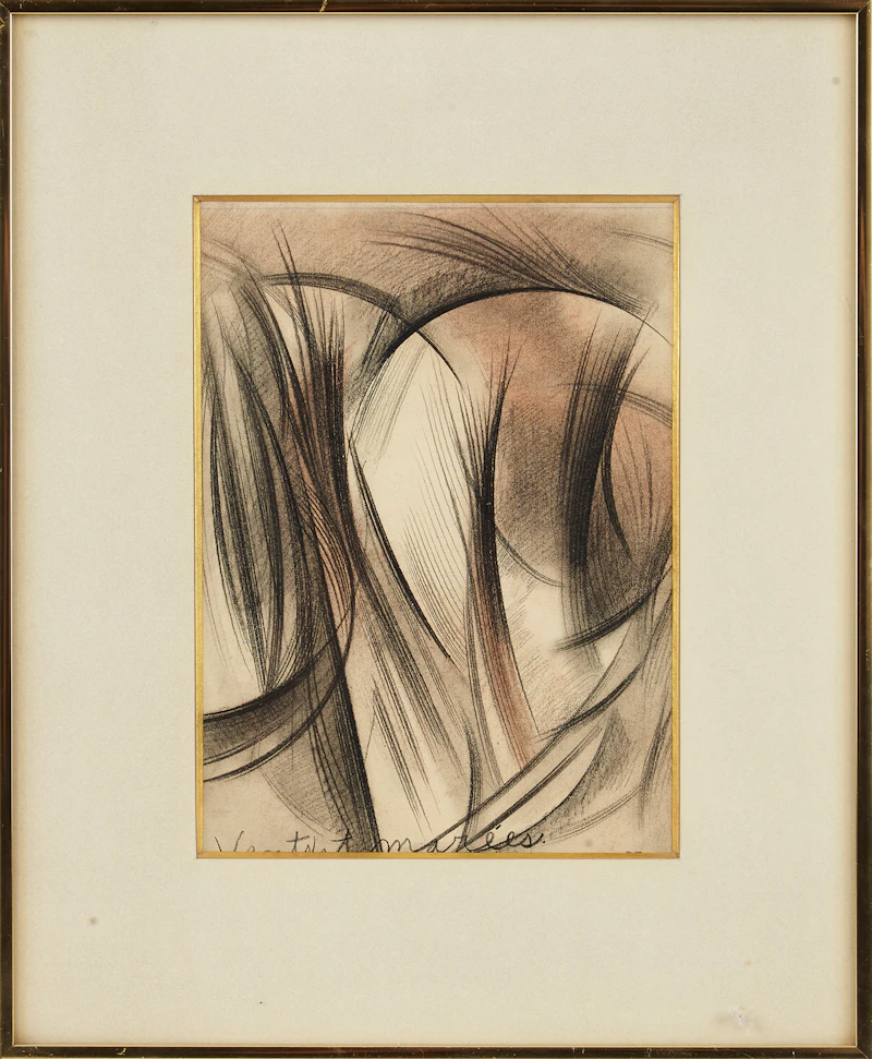 Jean-Paul Jérôme, Vent et marées; En route, 2 sepia and conté drawings - view 4