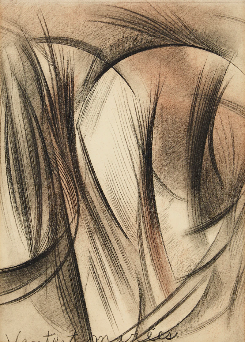 Jean-Paul Jérôme, Vent et marées; En route, 2 sepia and conté drawings - view 5