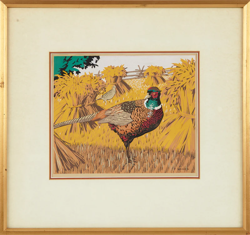 Alfred Joseph Casson, Ringed Neck Pheasant, colour serigraph - view 2