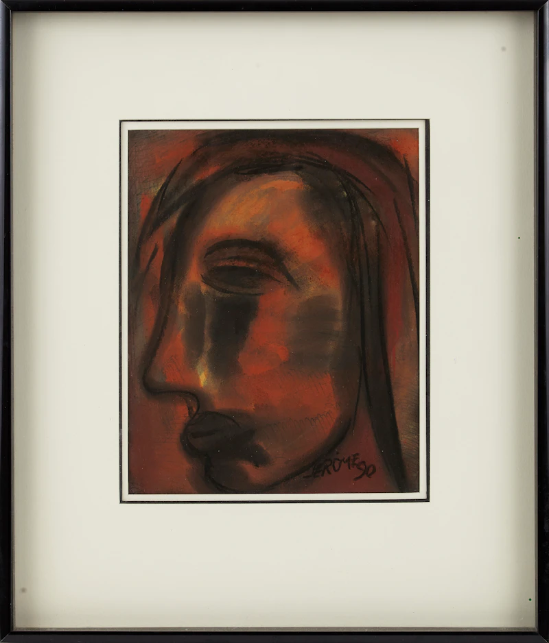 Jean-Paul Jérôme, Masque , pastel, 1990 - view 2