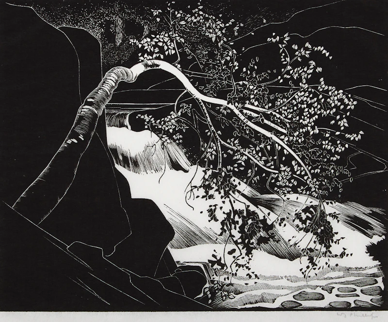 Rushing River, Lake of the Woods (1931) by Walter Joseph Phillips