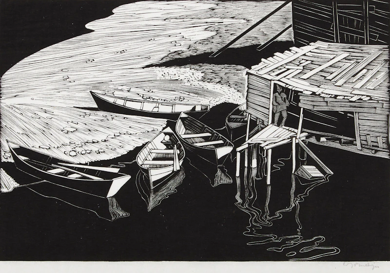 Snake Island, Lake Winnipeg (1931) by Walter Joseph Phillips