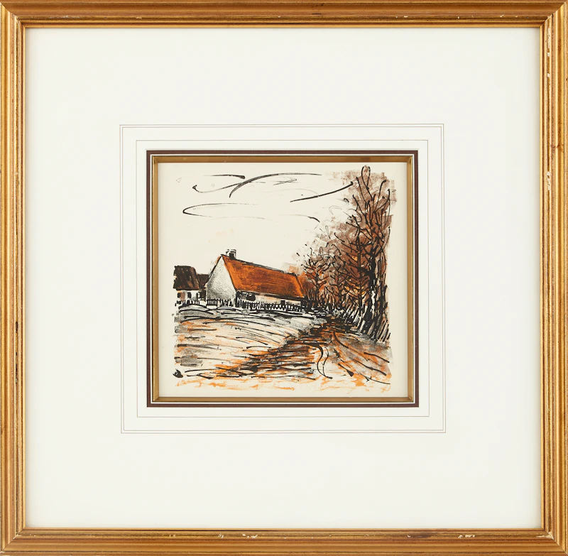 Maurice de Vlaminck, House Study, lithograph - view 2