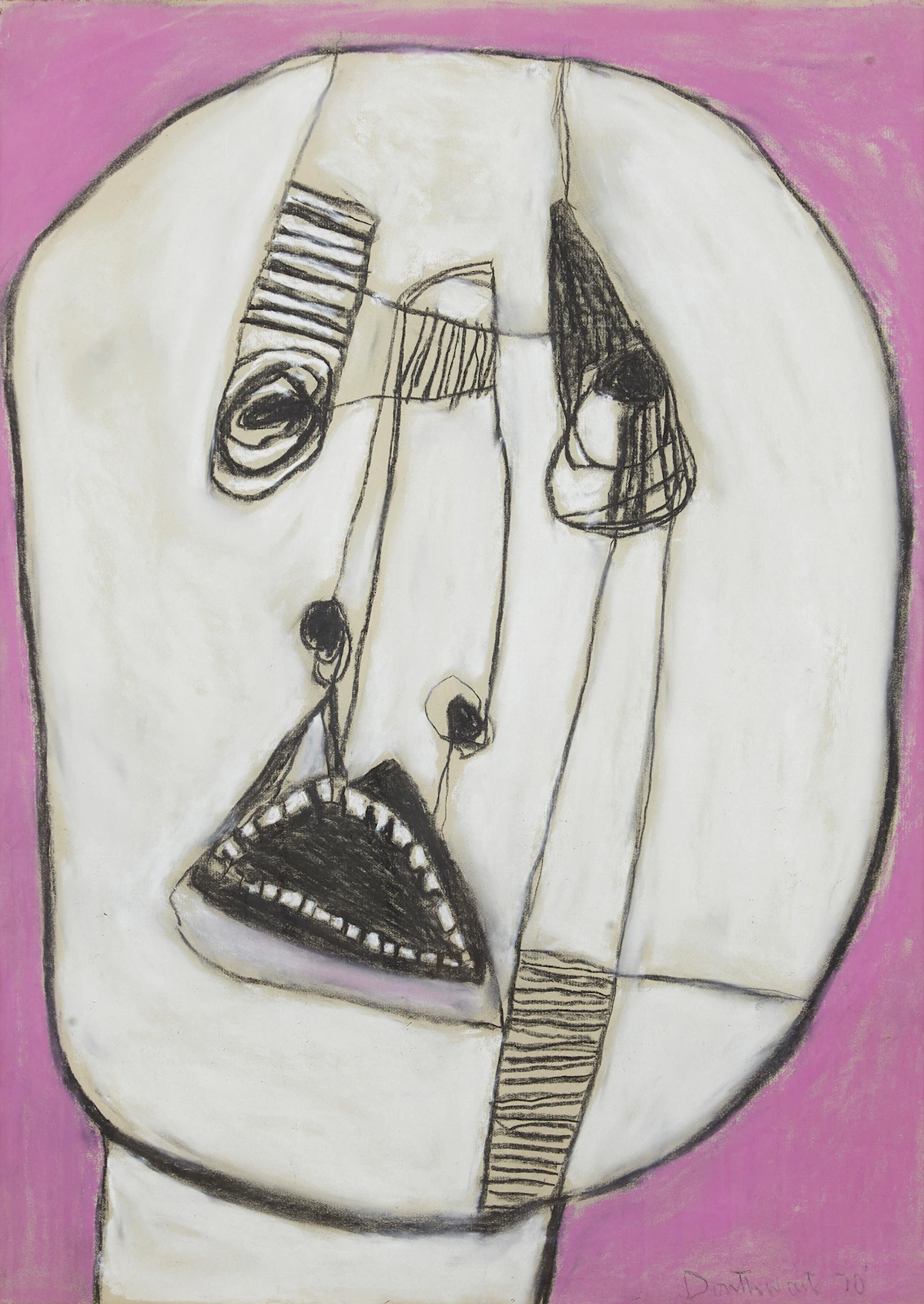 Patricia Douthwaite, Man, pastel, 1970