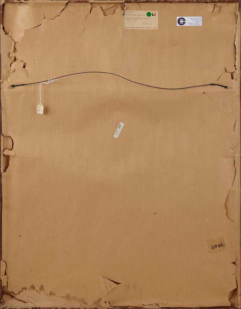 Patricia Douthwaite, Man, pastel, 1970 - view 3