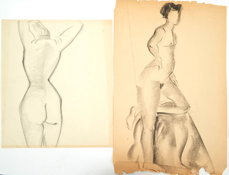 Eugenia Berlin, Selection of Drawings, Sketches and Works on Paper, mixed media on paper - view 16