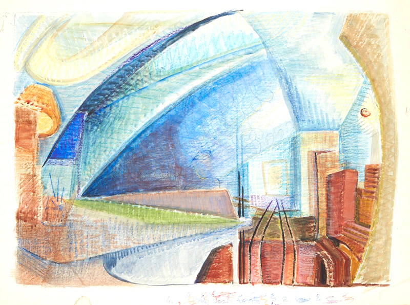 Eugenia Berlin, Selection of Drawings, Sketches and Works on Paper, mixed media on paper - view 22
