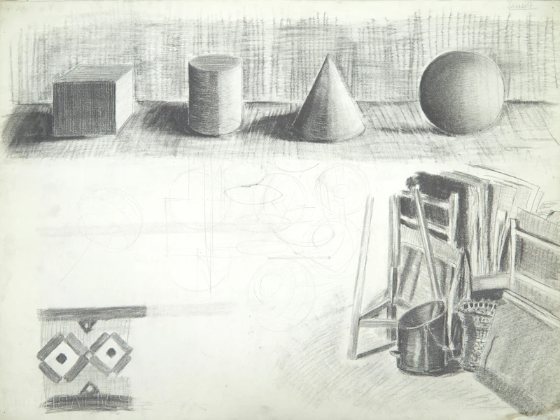 Eugenia Berlin, Selection of Drawings, Sketches and Works on Paper, mixed media on paper - view 32