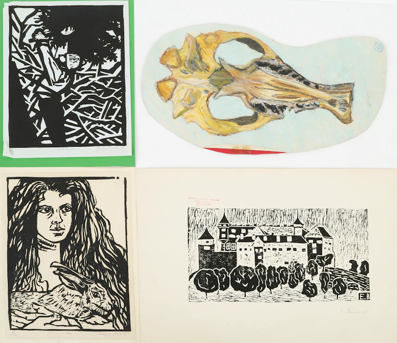 Eugenia Berlin, Selection of Drawings, Sketches and Works on Paper, mixed media on paper - view 44