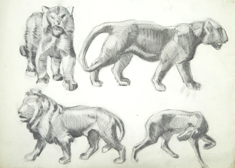 Eugenia Berlin, Selection of Drawings, Sketches and Works on Paper, mixed media on paper - view 48