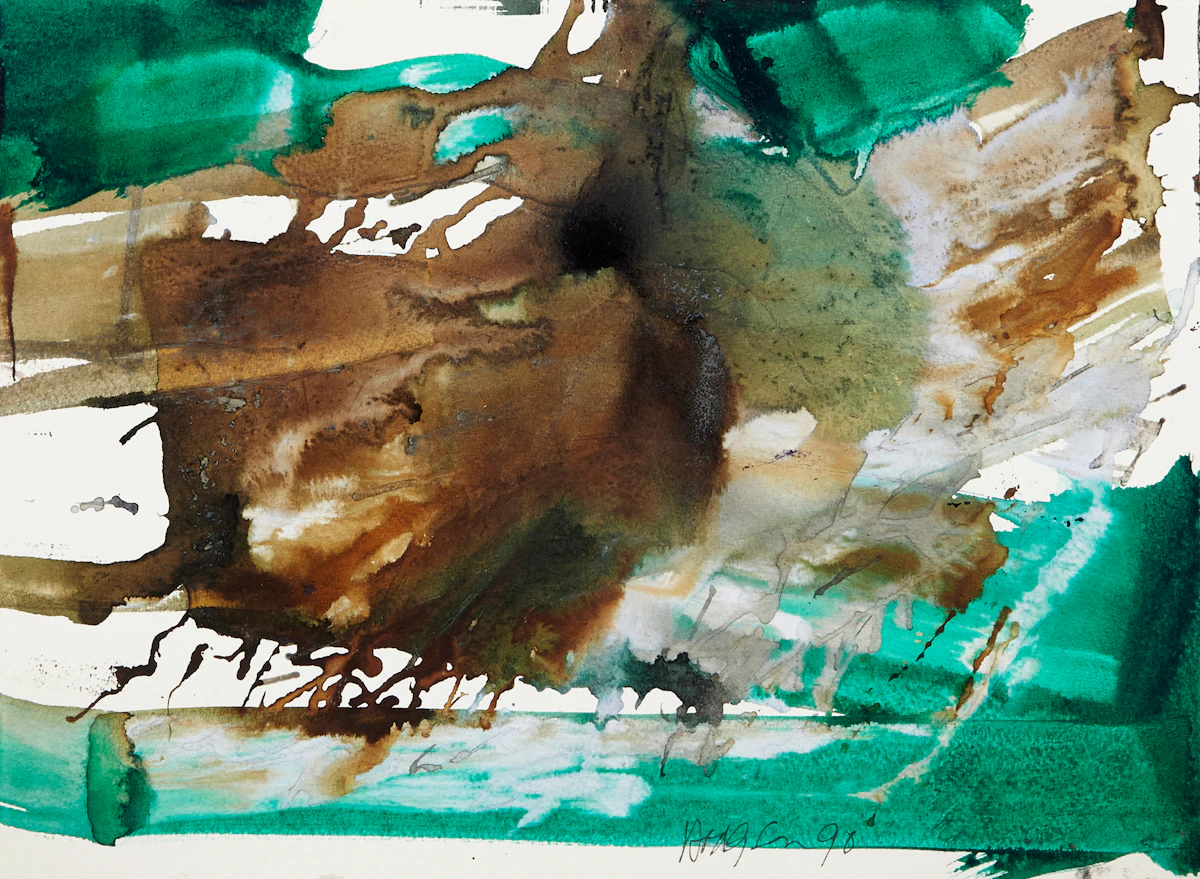 Thomas Sherlock Hodgson, Untitled Abstract, watercolour, 1990