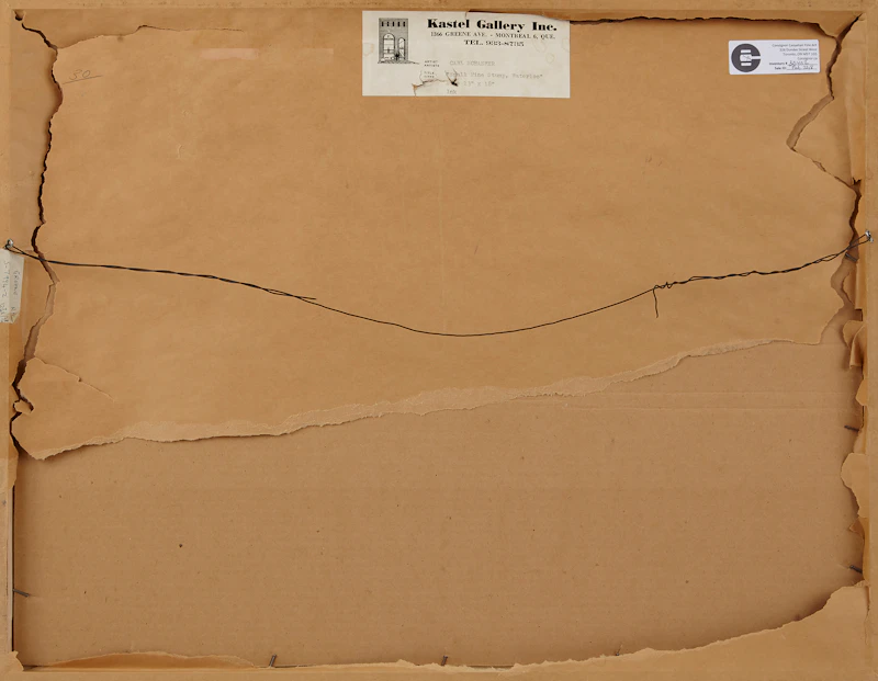Carl Fellman Schaefer, Small Pine Stump, ink drawing, 1966 - view 3