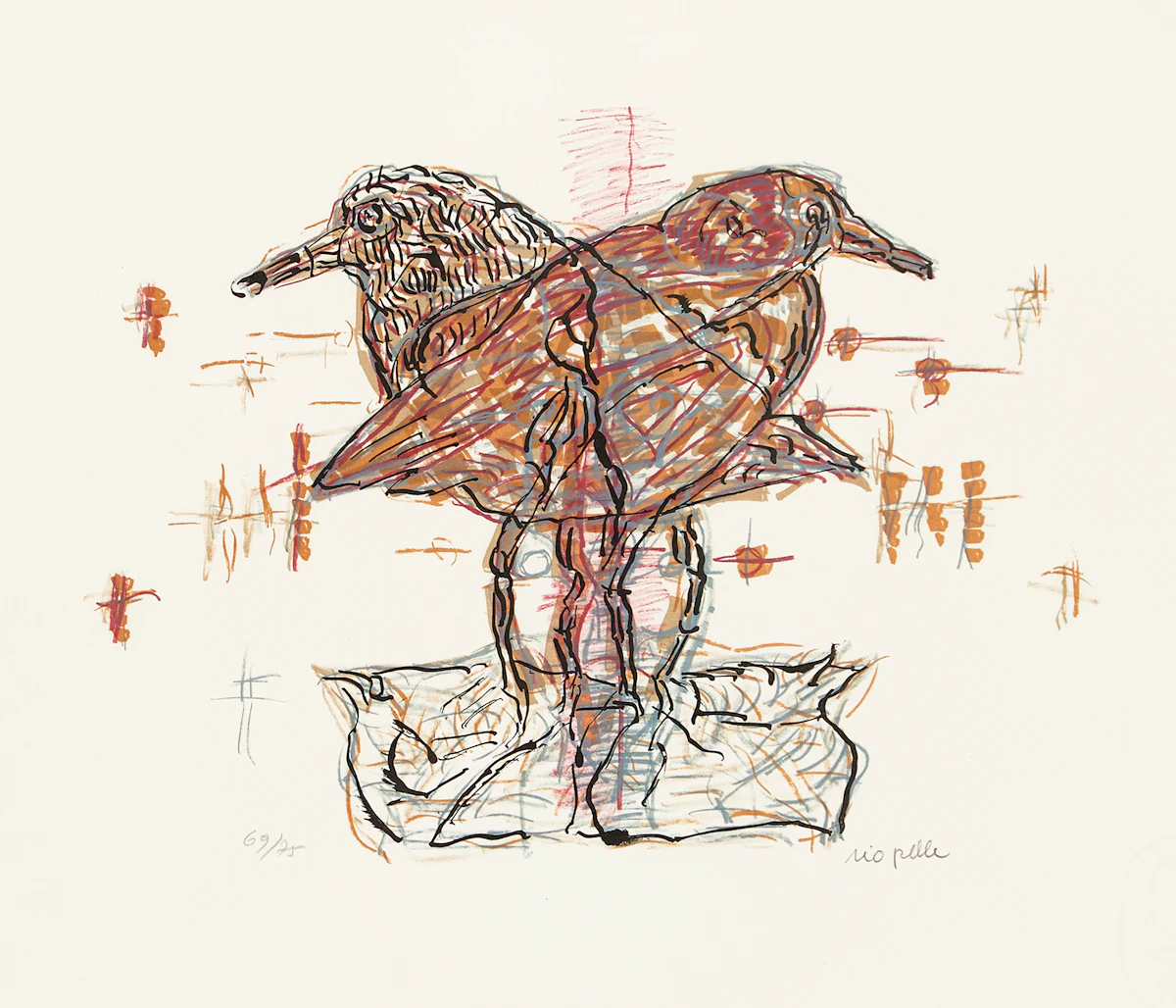 Jean Paul Riopelle, Pizziwi, lithograph