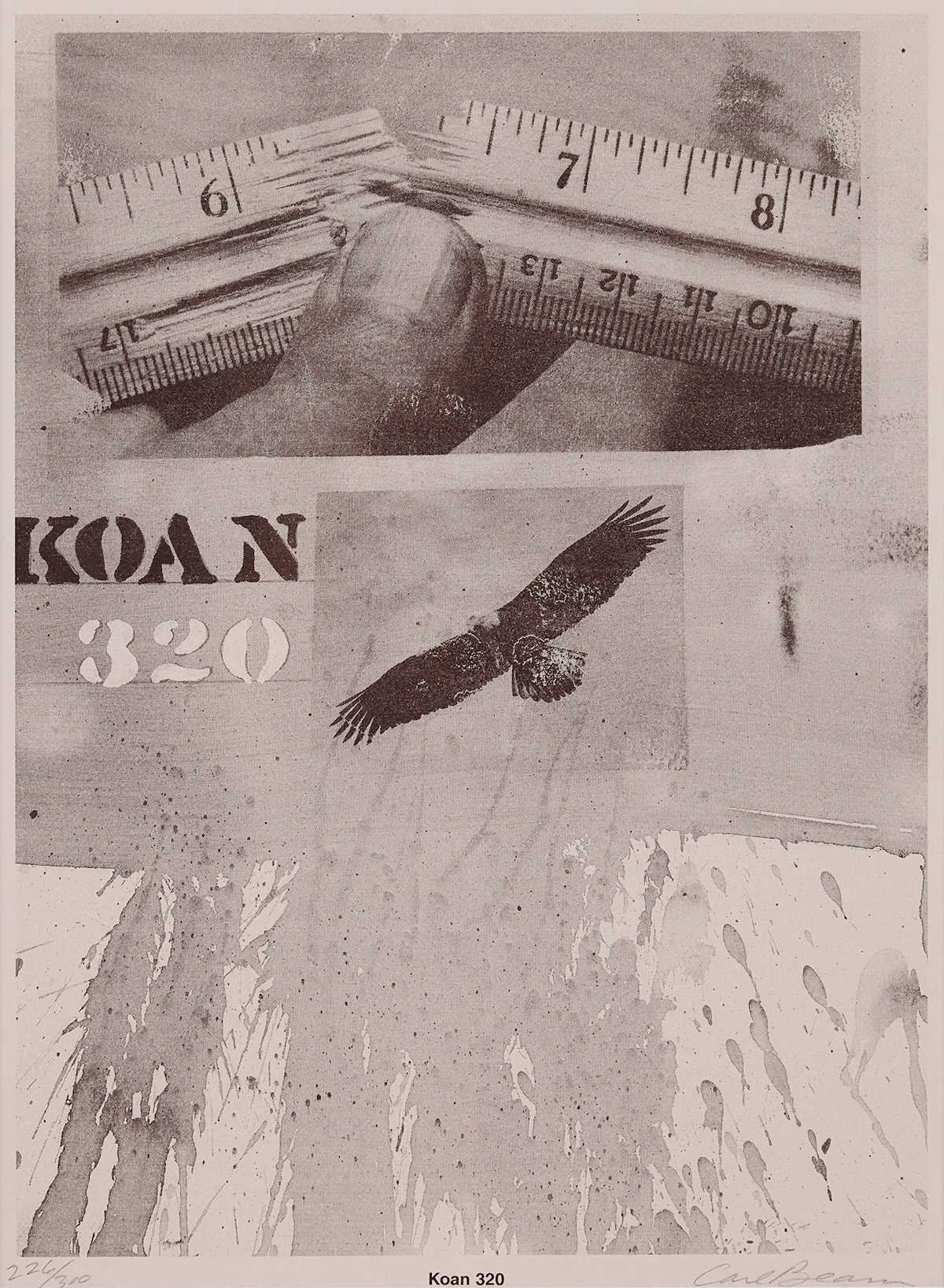 Carl Beam, Koan 320, colour silkscreen