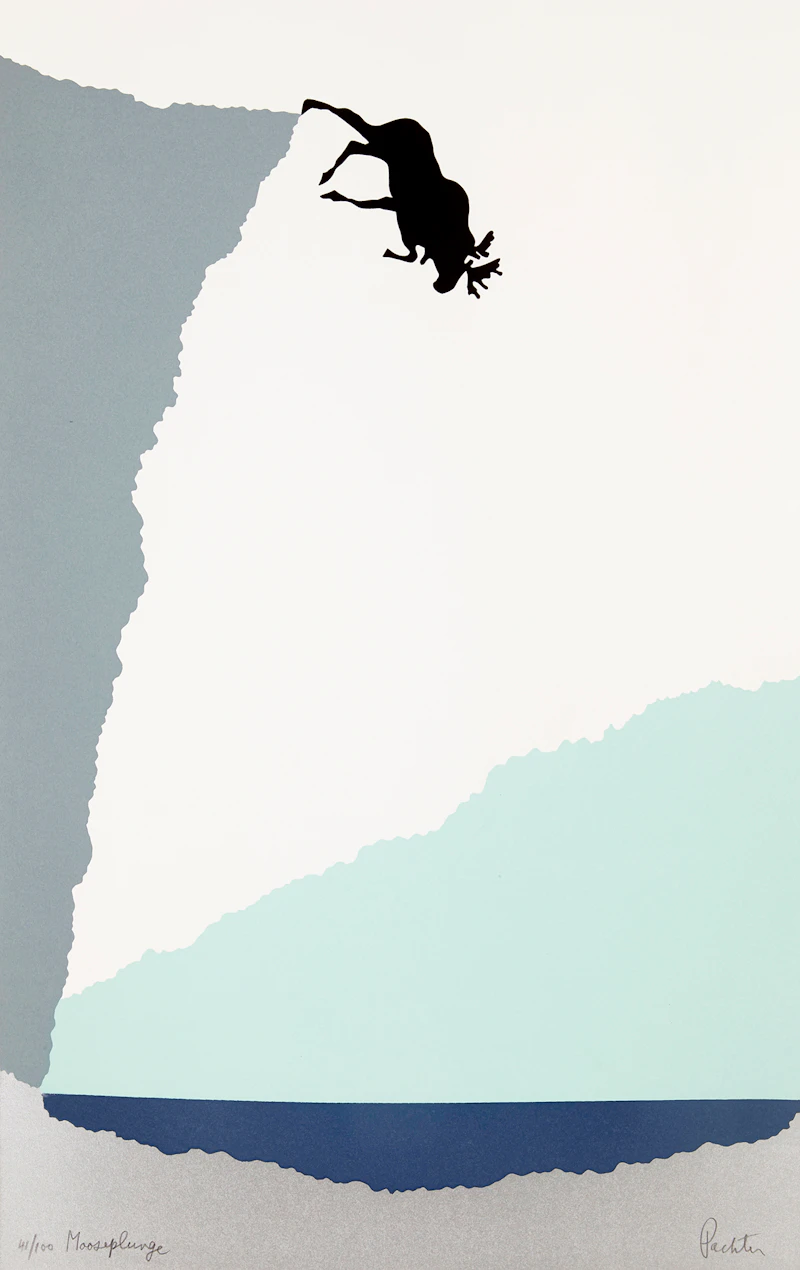 Mooseplunge by Charles Pachter