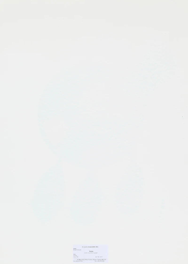 Richard Bedwash, Untitled (Woman in Side Profile), acrylic on paper - view 2
