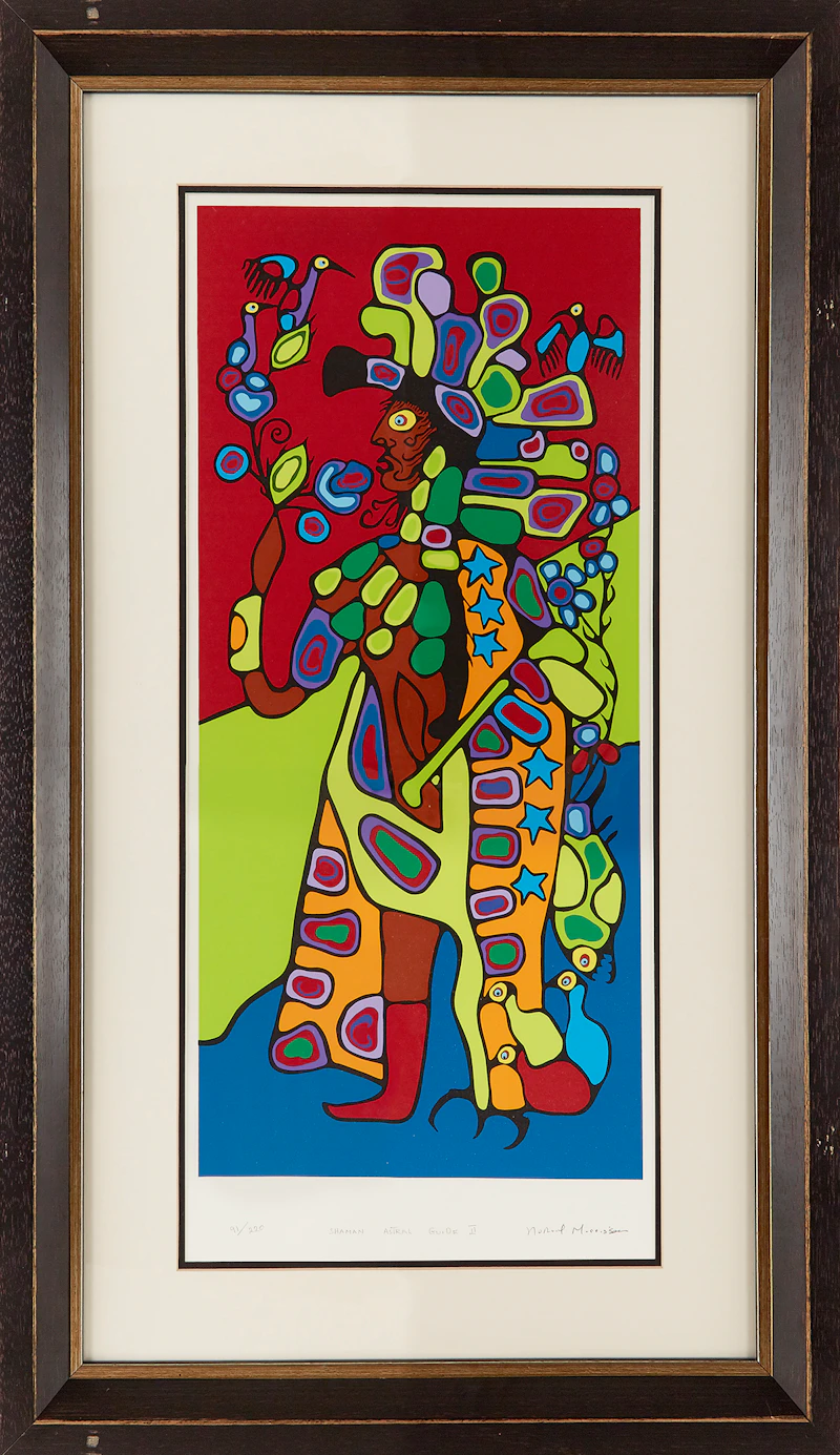 Norval Morrisseau, Shaman Astral Guide II, colour serigraph - view 2