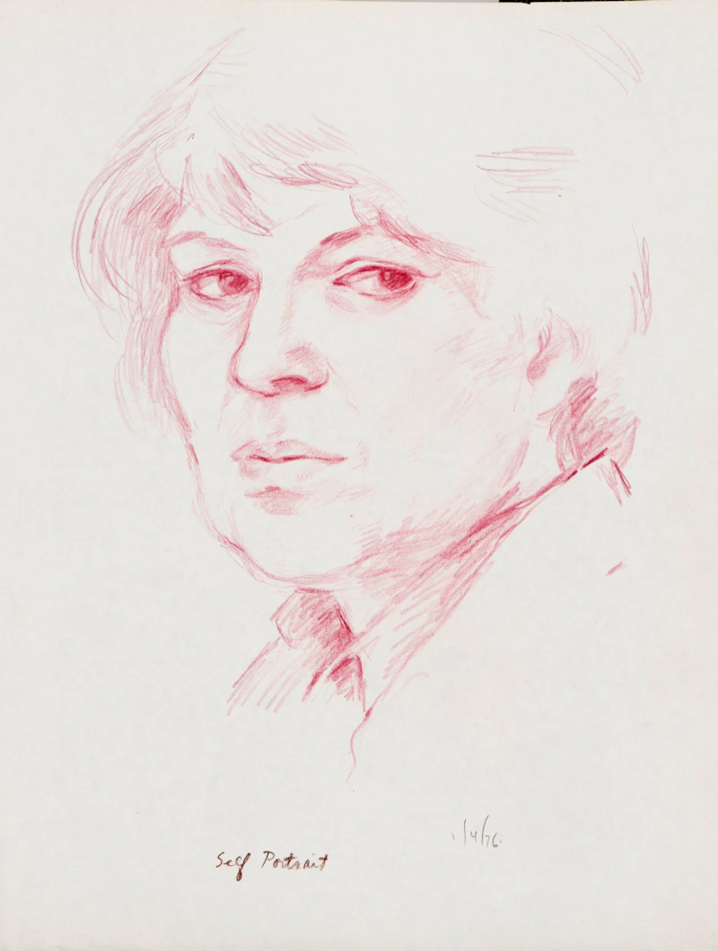 Rita Briansky, Self Portrait; Sylvie; Karate; Motion; Getting Dressed, assorted media on paper (5) - view 5