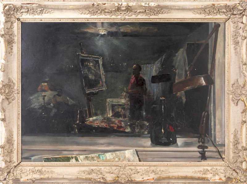 John Adrian Darley Dingle, The Window (The Artist in his Studio)