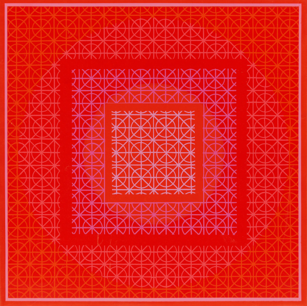 Gordon Appelbe Smith, Untitled Abstraction (”Op Art”), colour silkscreen