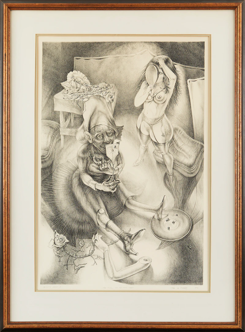 Thomas La Pierre, The flies! see the flies Mary?, lithograph, 1971 - view 2