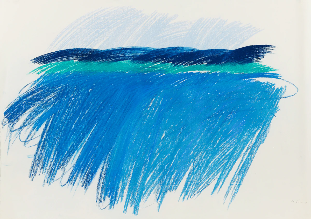 Graham Cantieni, Ocean Landscape, pastel, 1991