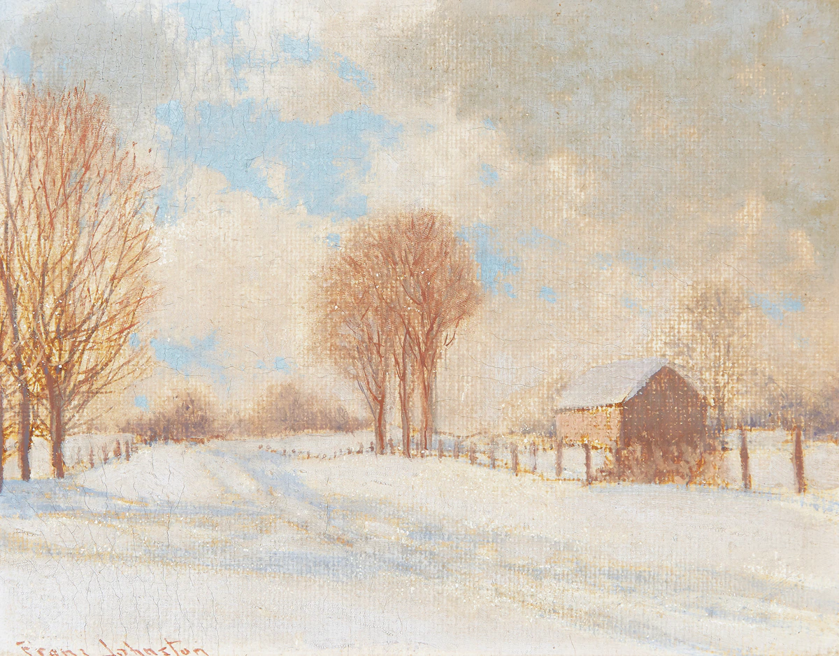 Frank Hans Johnston, Snow Clouds, oil on canvas