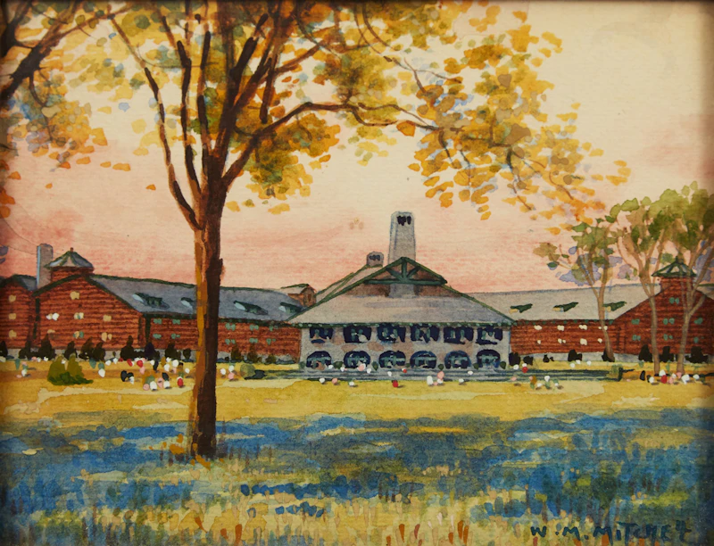 Willard Morse Mitchell, The Seigniory Club at Montebello, P.Q., two watercolours - view 4