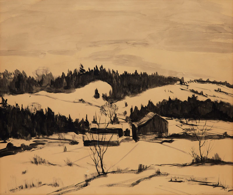 Winter, Shadowbrook Farm by Albert Jacques Franck