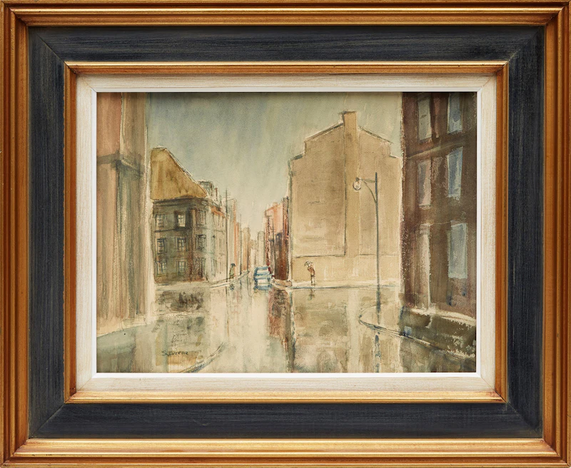 Sidney Berne, Street Scene; Rasco’s Hotel, rue St Paul, Montreal, pair of watercolours - view 5