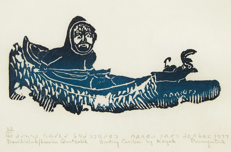 Hunting Caribou by Kayak by Davidialuk Alasua Amittu