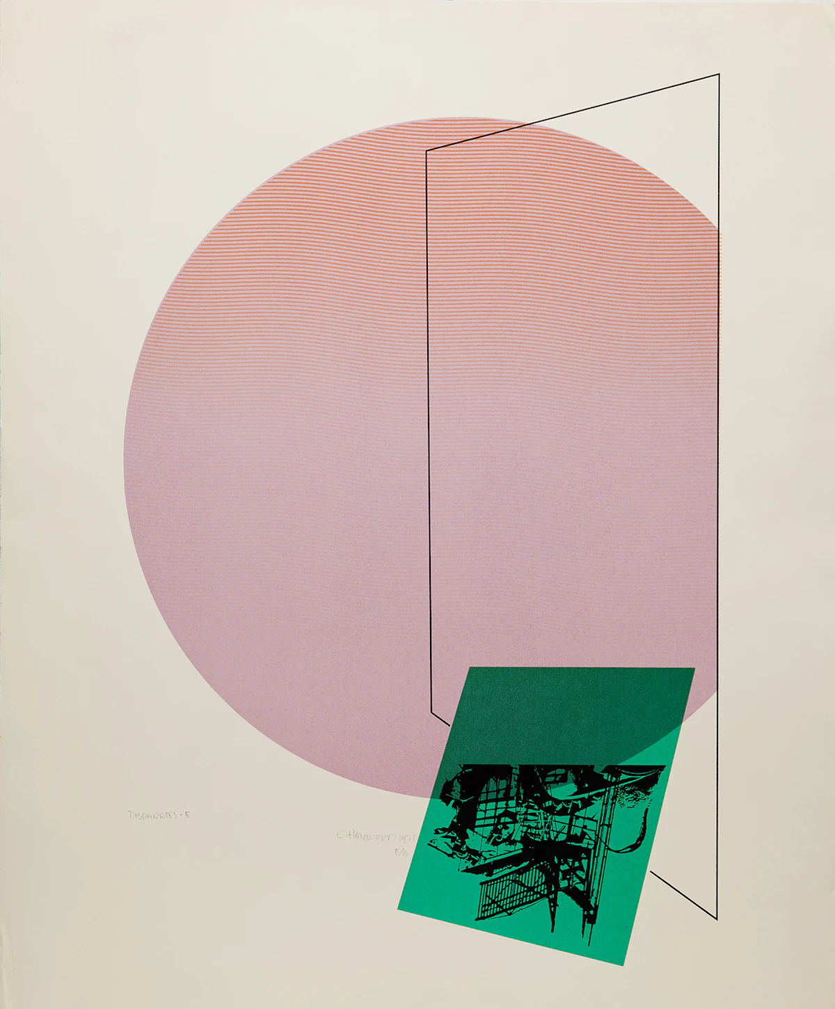 Carl Heywood, Disparates - E, serigraph