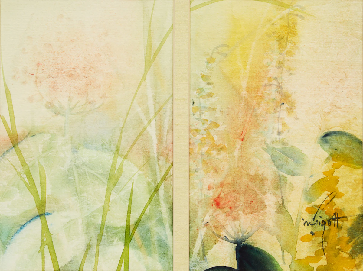 Marjorie Pigott, Untitled Floral Study, watercolour