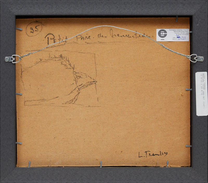 Louis Tremblay, Petit parc des Laurentides, oil on masonite - view 3