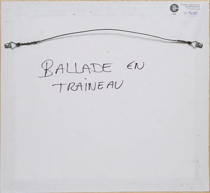 Jean Constantineau, Ballade en traineau, mixed media - view 3