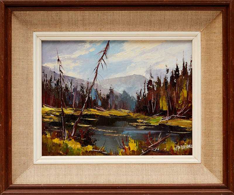 Walter Pranke, October Evening, oil on canvas board - view 2