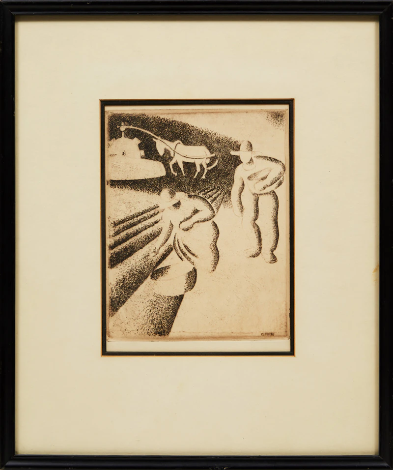 Charles Z Offin, Planters, Majorca, etching - view 2