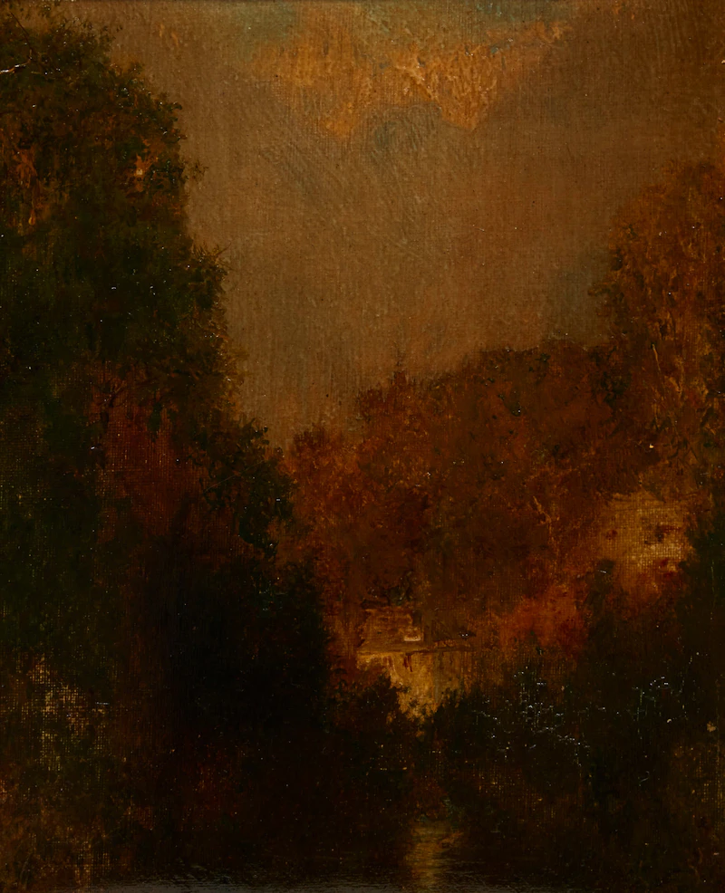 A Pair of Landscapes by Otto Reinhold Jacobi