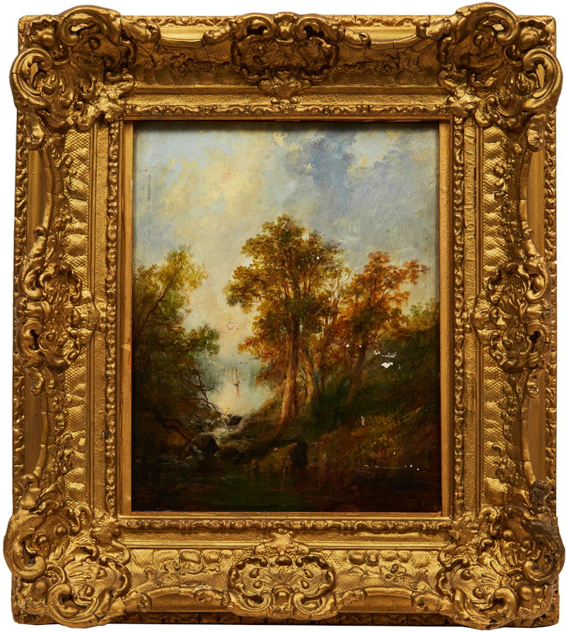 Otto Reinhold Jacobi, A Pair of Landscapes, oil on board - view 5