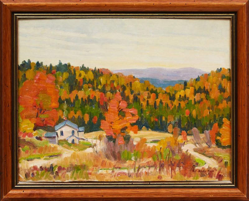 Bernice Fenwick Martin, Autumn Landscape, oil on canvas - view 2