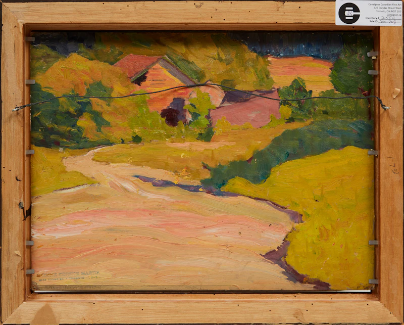 Bernice Fenwick Martin, Autumn Landscape, oil on canvas - view 3