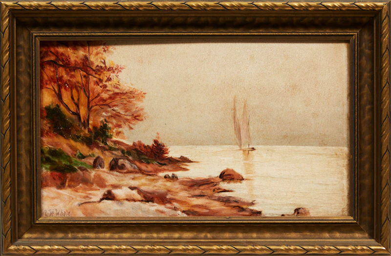 Robert Heard Whale, Princess Point, Hamilton, oil on board - view 2