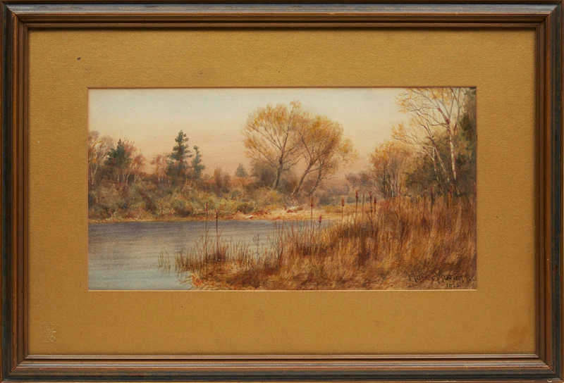Thomas Mower Martin, Quiet Stream, watercolour, 1923 - view 2