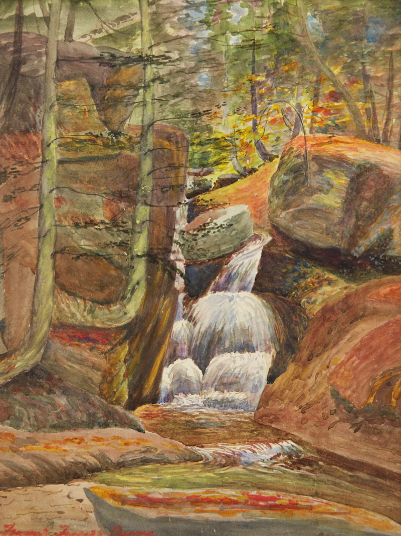 Landscape with Waterfall by Frances Emily Travers Payne