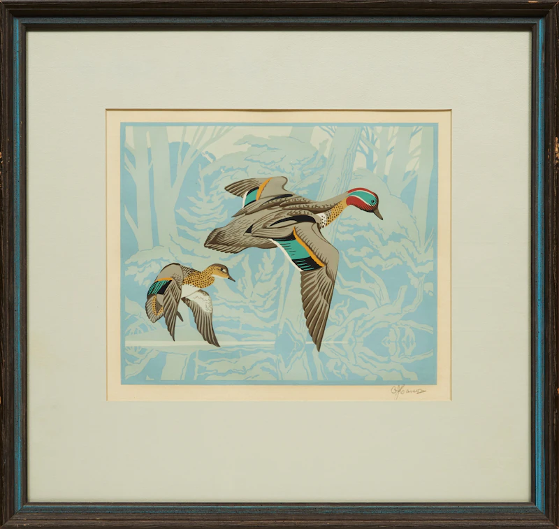 Alfred Joseph Casson, Green Winged Teal, colour silkscreen - view 2