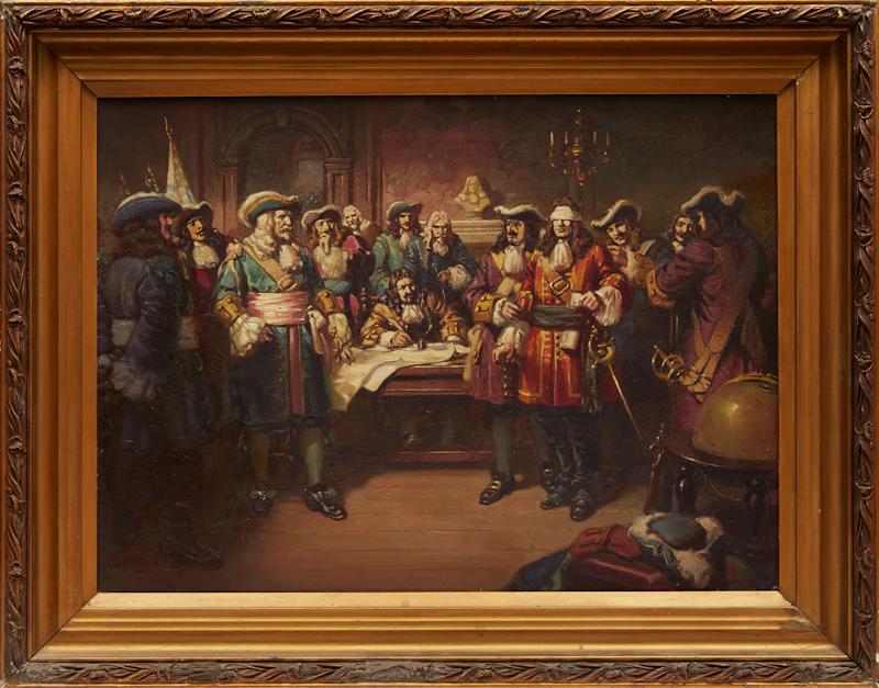 Harold Wellington McCrea, Surrender Terms (Frontenac), oil on canvas, 1937 - view 2