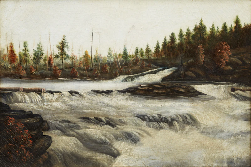 Rushing Rapids by 20th Century Canadian School
