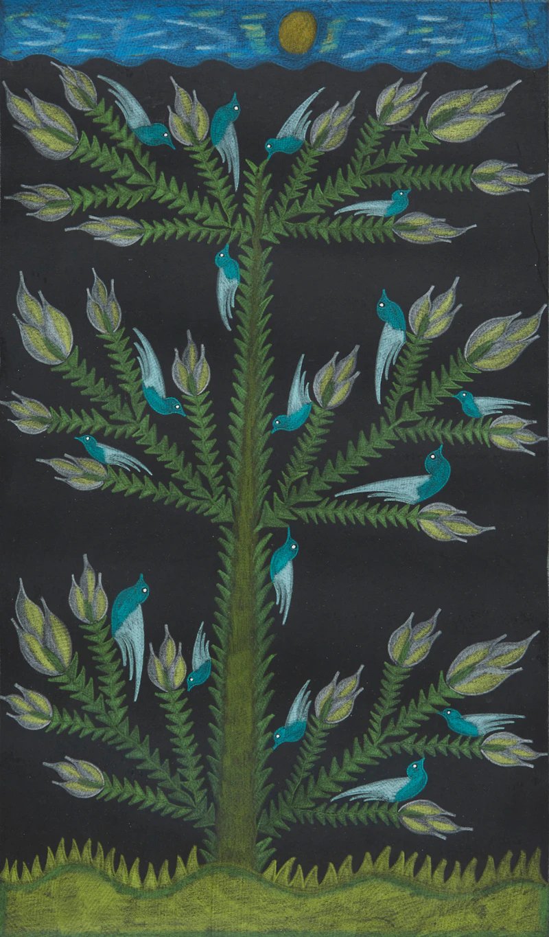 Scottie Wilson, Tree with Birds