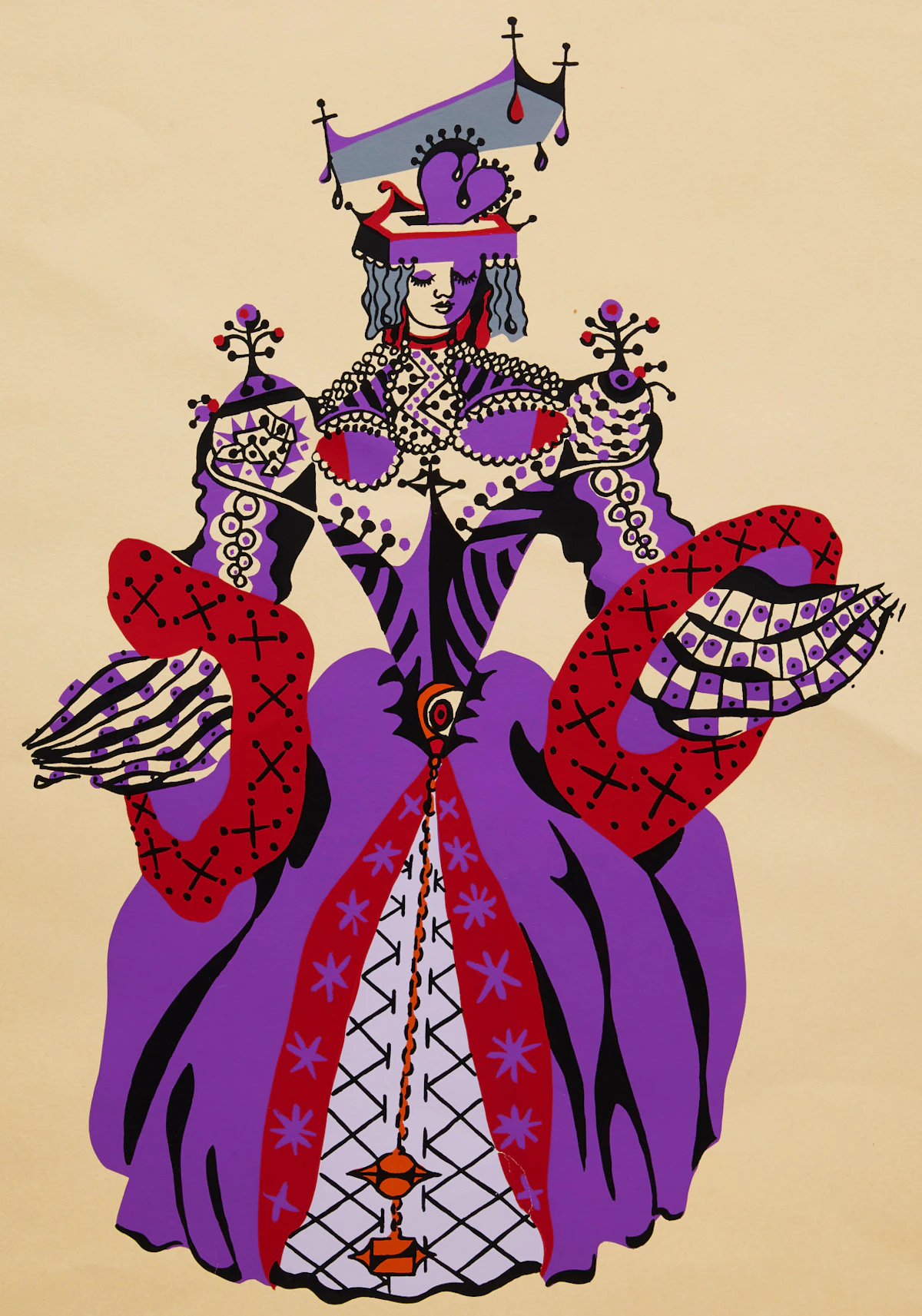Alfred Pellan, Olivia, colour silkscreen, 1971