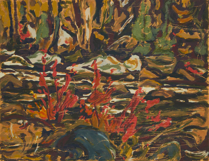 Alexander Young Jackson, Winter Sleigh; River Rapids, 2 colour serigraphs - view 4